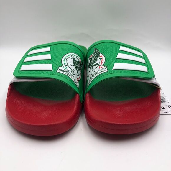 Adidas Slide Sandals Unisex Mens 12 Womens 13 Mexico NWT Adilette Slip On Shoes - Picture 14 of 14